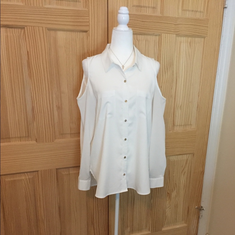 Calvin Klein Cold Shoulder Shirt